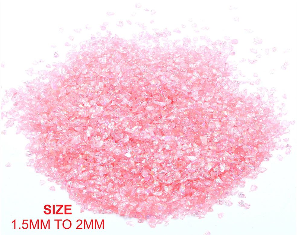 Small Rainbow Glass Granules (500gms)