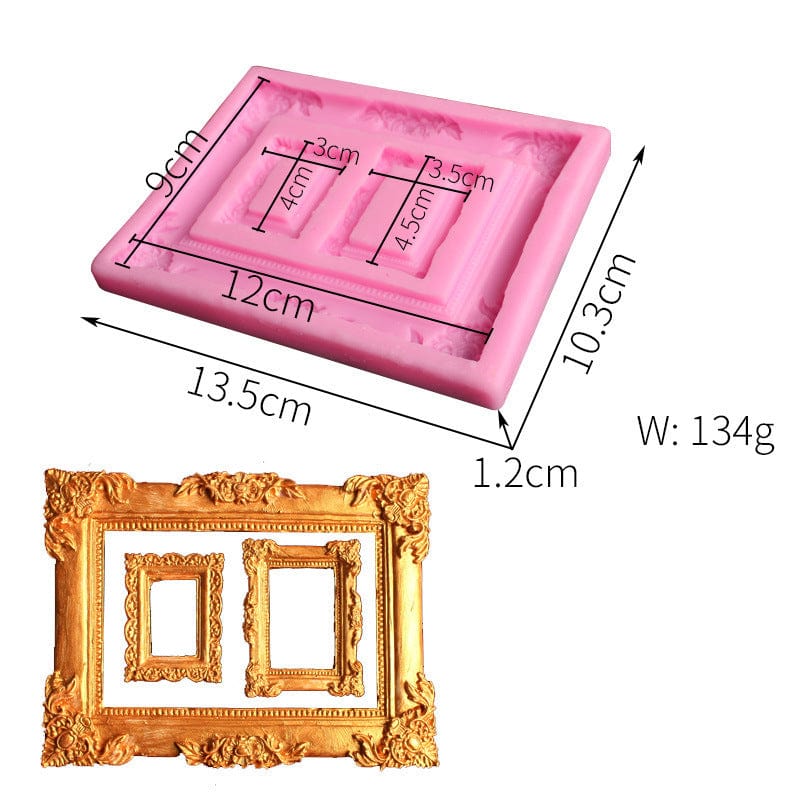 3 Cavity Vintage Frame Handmade Mould