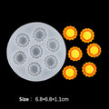 6 Cavity 3D Sun Flower Handmade Mould