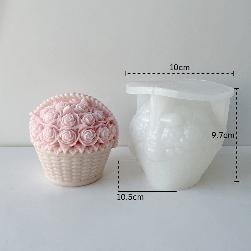 3D Flower Basket Handmade Mould
