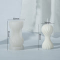 Round Wave Candle Handmade Mould