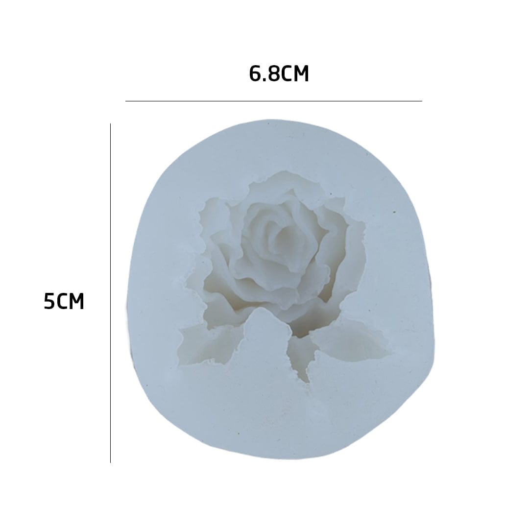 3D Rose Flower Candle Handmade Mould
