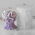 3D Rose Bouquet Candle Handmade Mould