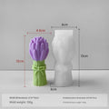 3D Tulip Flower Bouquet Candle Handmade Mould