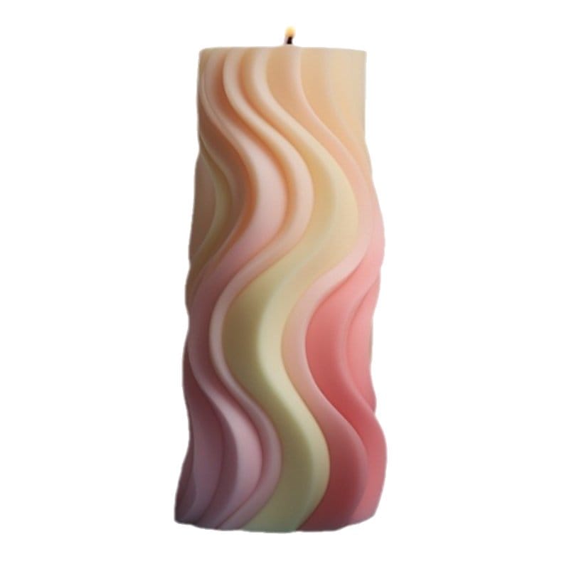 Spiral Wave Candle Handmade Mould