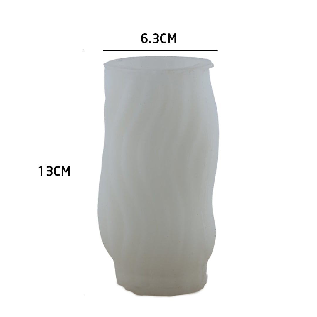 Vertical Wave Pillar Candle Handmade Mould