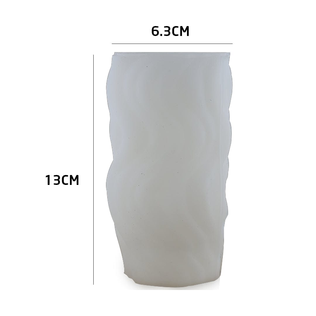 Vertical Wave Pillar Candle Handmade Mould