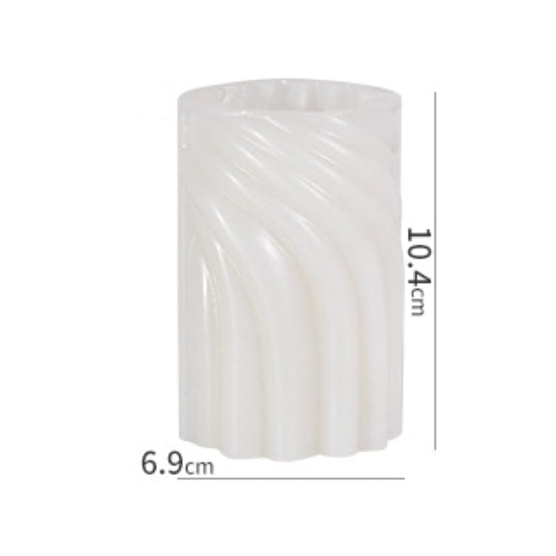 Spiral Wave Candle Handmade Mould