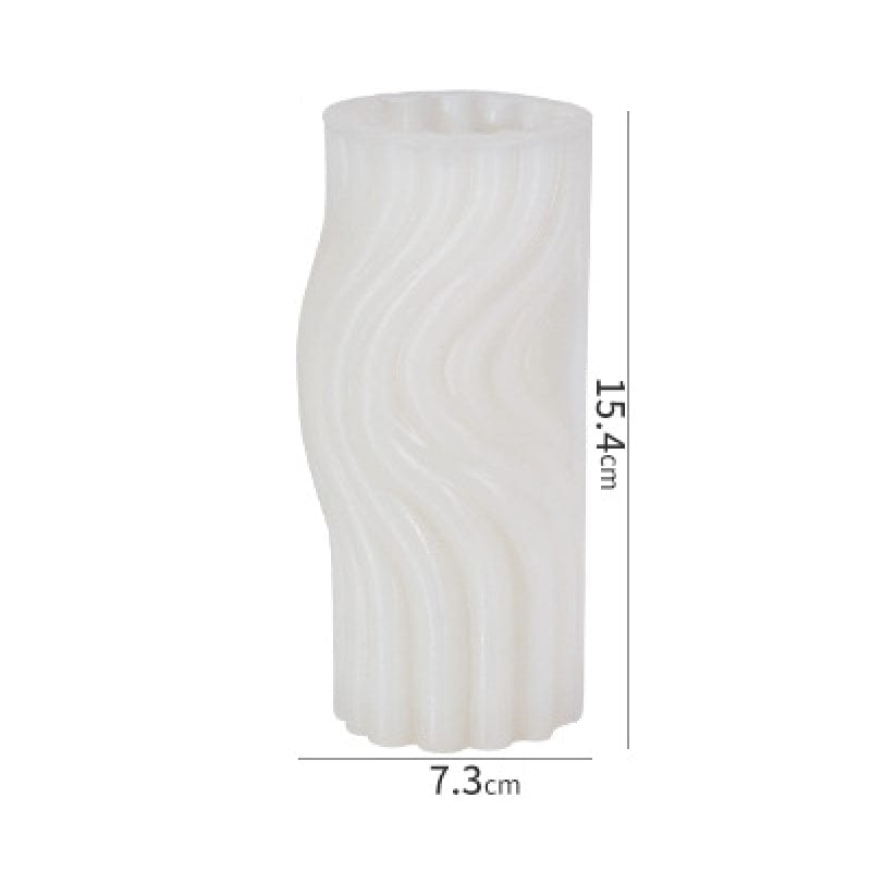 Spiral Wave Candle Handmade Mould