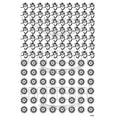 Aum Ganesh & Swastik Design (Transparent Sheet) IS022