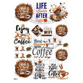 Coffee Theme Insert Sheet (Transparent Sheet) IS071