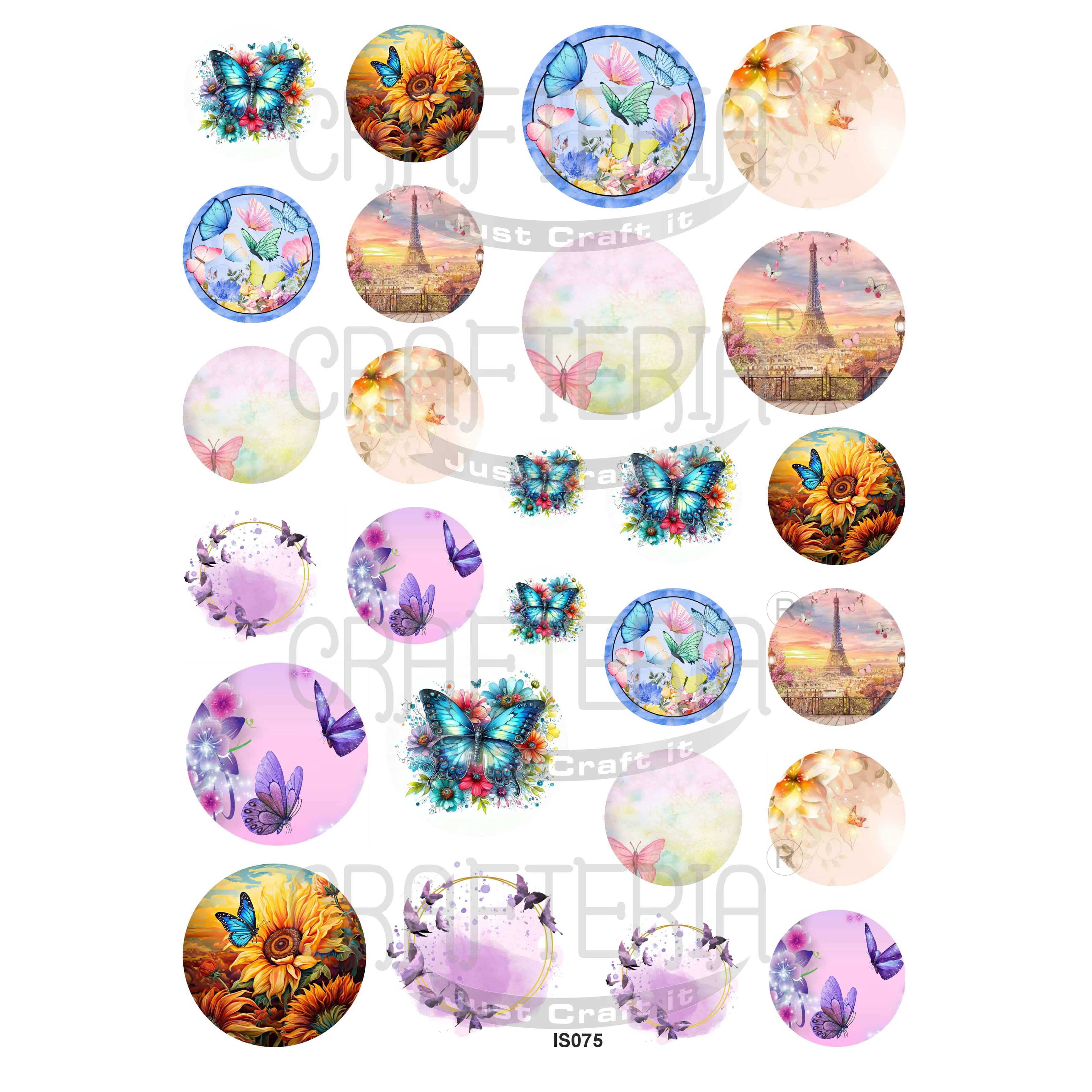 Pendant, Coaster & Keychain Insert Sheet (Transparent Sheet) IS075