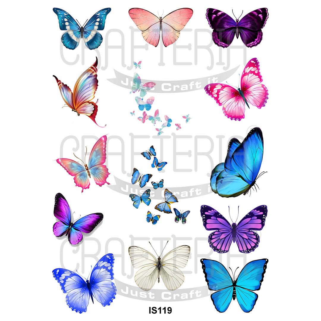 Butterfly Designs Insert Sheet (Transparent Sheet) IS119