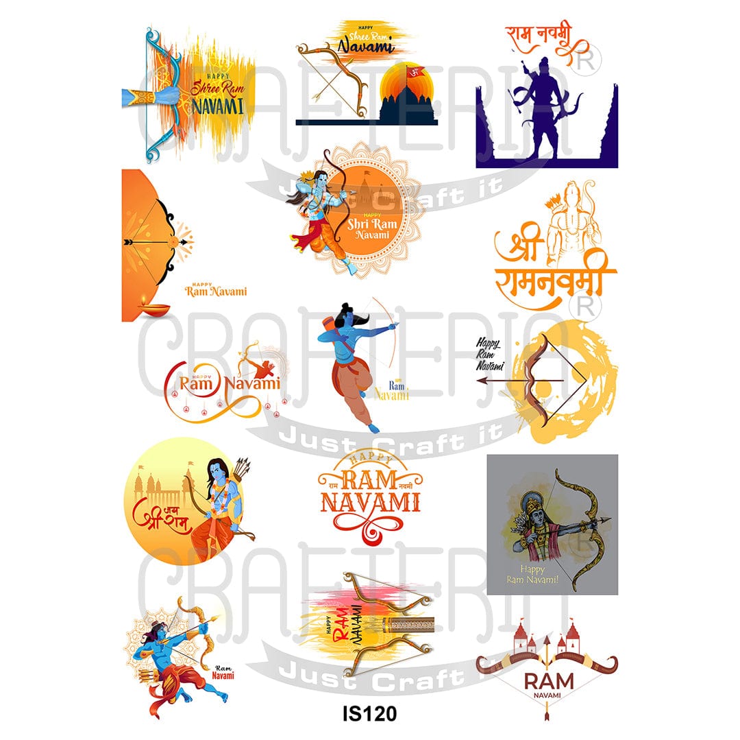 Shree Ram Navami Designs Insert Sheet (Transparent Sheet) IS120
