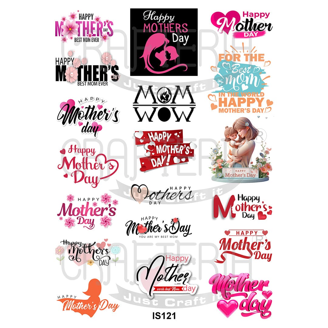 Mother's Day Designs Insert Sheet (Transparent Sheet) IS121