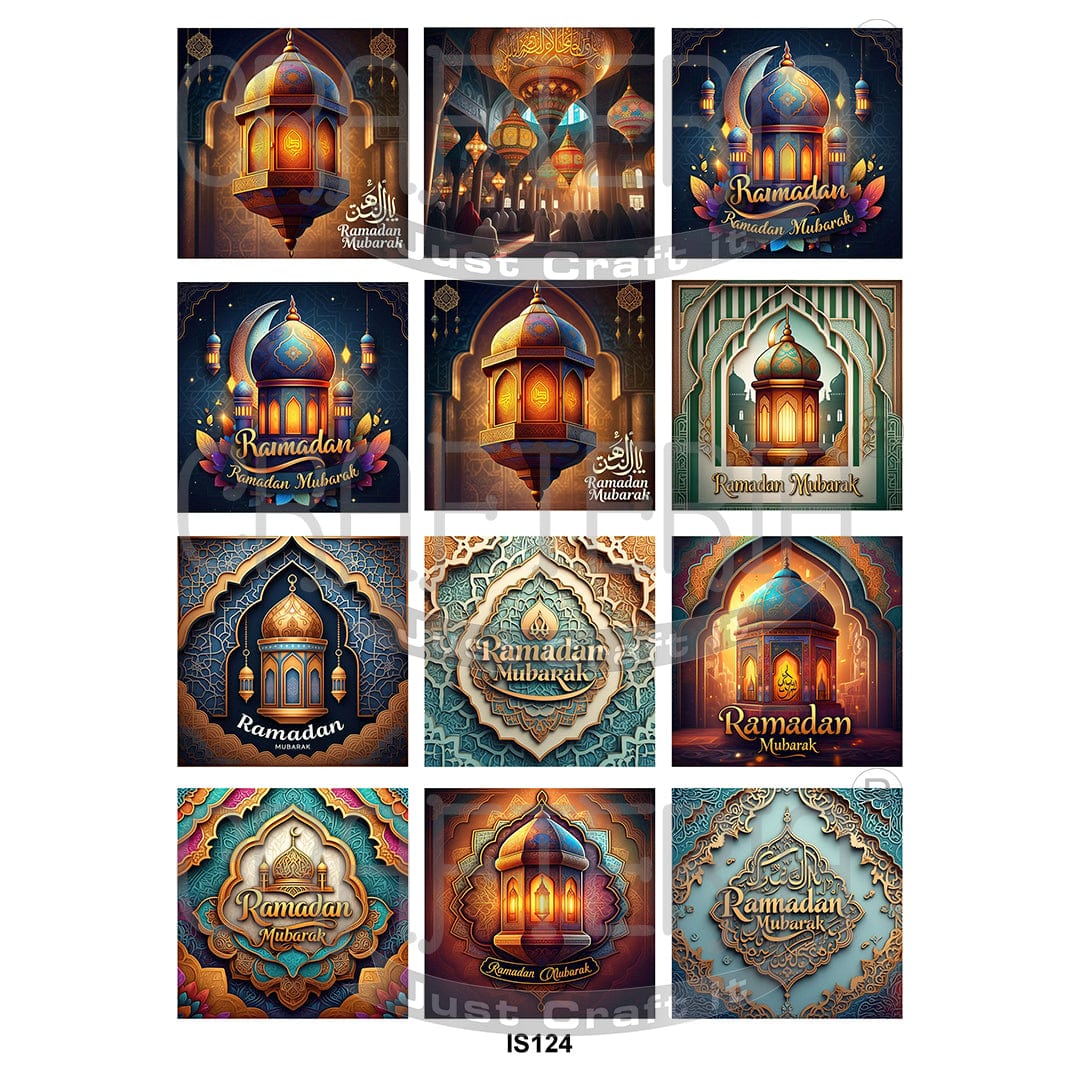 Ramadan Mubarak Designs Insert Sheet (Transparent Sheet) IS124