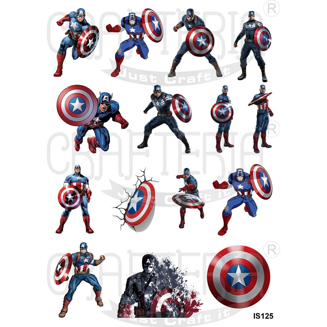 Captain America Designs Insert Sheet (Transparent Sheet) IS125