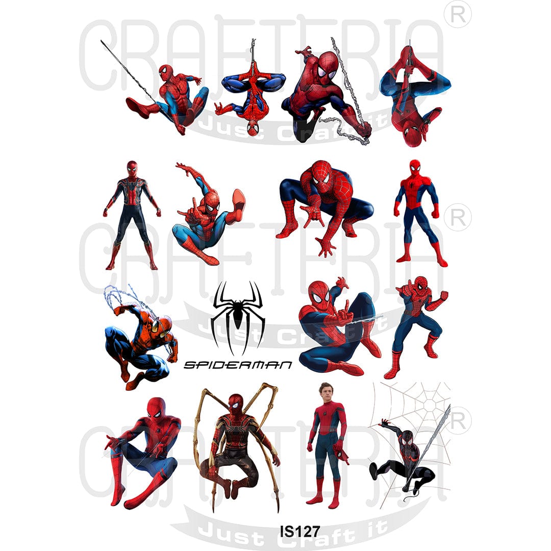 Spiderman Designs Insert Sheet (Transparent Sheet) IS127