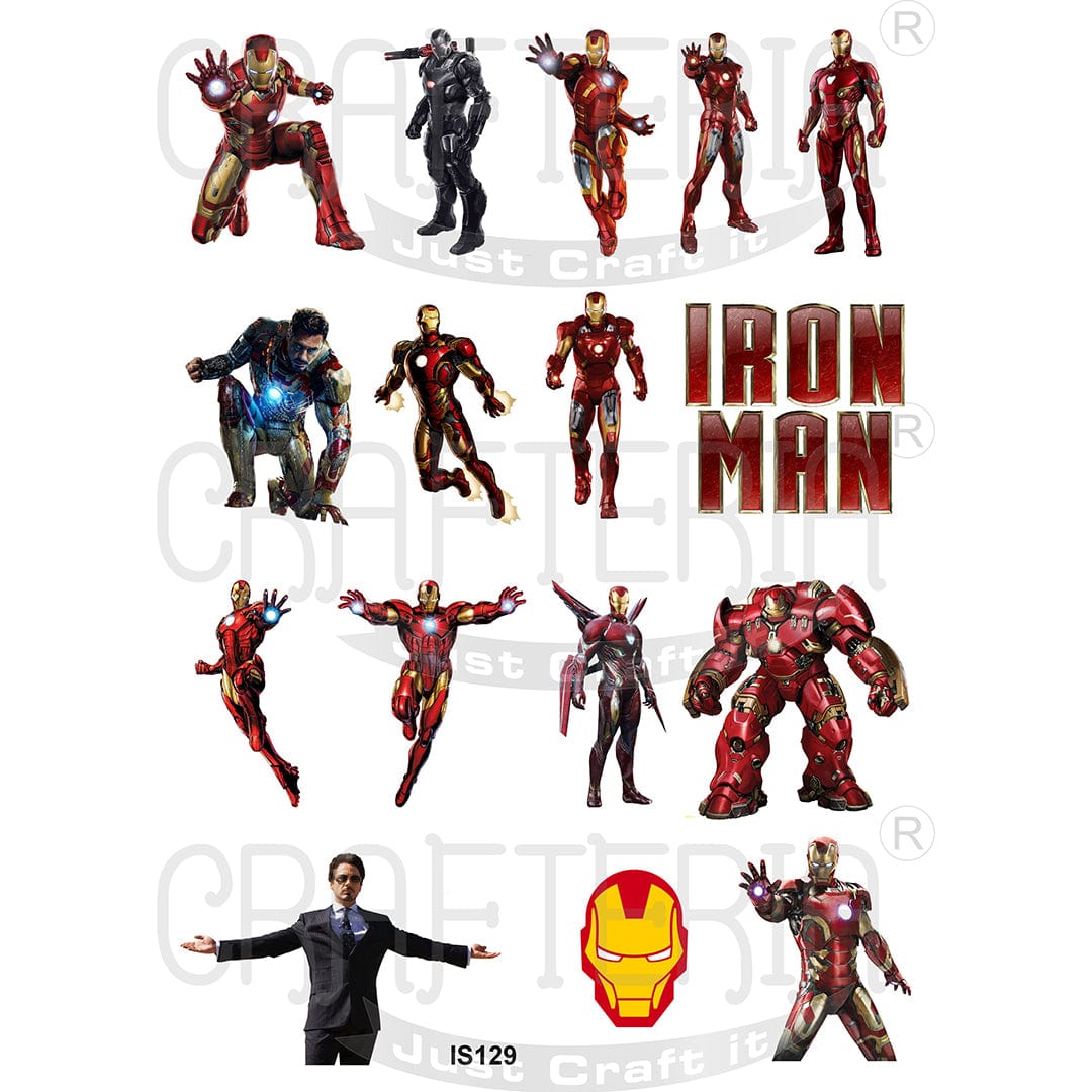 Iron man Designs Insert Sheet (Transparent Sheet) IS129