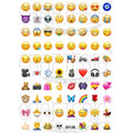 Emoji 0.75 Inch Designs Insert Sheet (Transparent Sheet) IS138