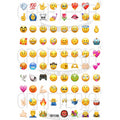 Emoji 0.75 Inch Designs Insert Sheet (Transparent Sheet) IS139