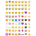 Emoji 0.75 Inch Designs Insert Sheet (Transparent Sheet) IS140