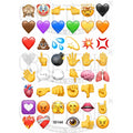Emoji 1.25 Inch Designs Insert Sheet (Transparent Sheet) IS144