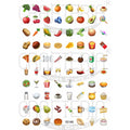 Food & Drinks 0.75 Inch Designs Insert Sheet (Transparent Sheet) IS146