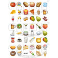 Food & Drinks 1.25 Inch Designs Insert Sheet (Transparent Sheet) IS147