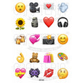 Emoji 1.5 Inch Designs Insert Sheet (Transparent Sheet) IS152