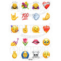 Emoji 1.5 Inch Designs Insert Sheet (Transparent Sheet) IS154