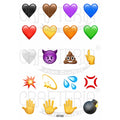 Emoji 1.5 Inch Designs Insert Sheet (Transparent Sheet) IS160
