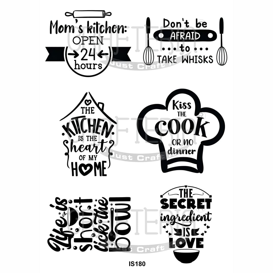 Kitchen Designs Insert Sheet (Transparent Sheet) IS180