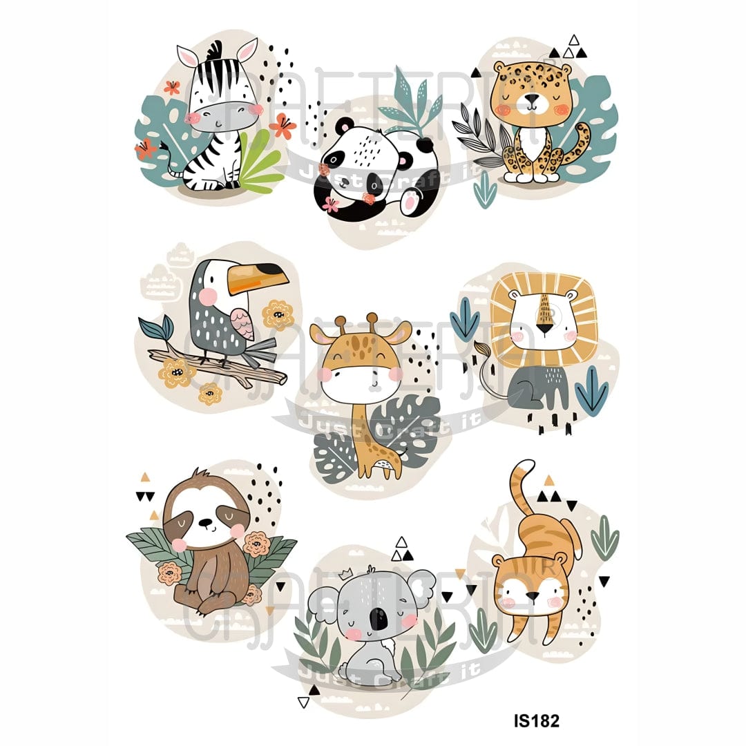 Animals Designs Insert Sheet (Transparent Sheet) IS182