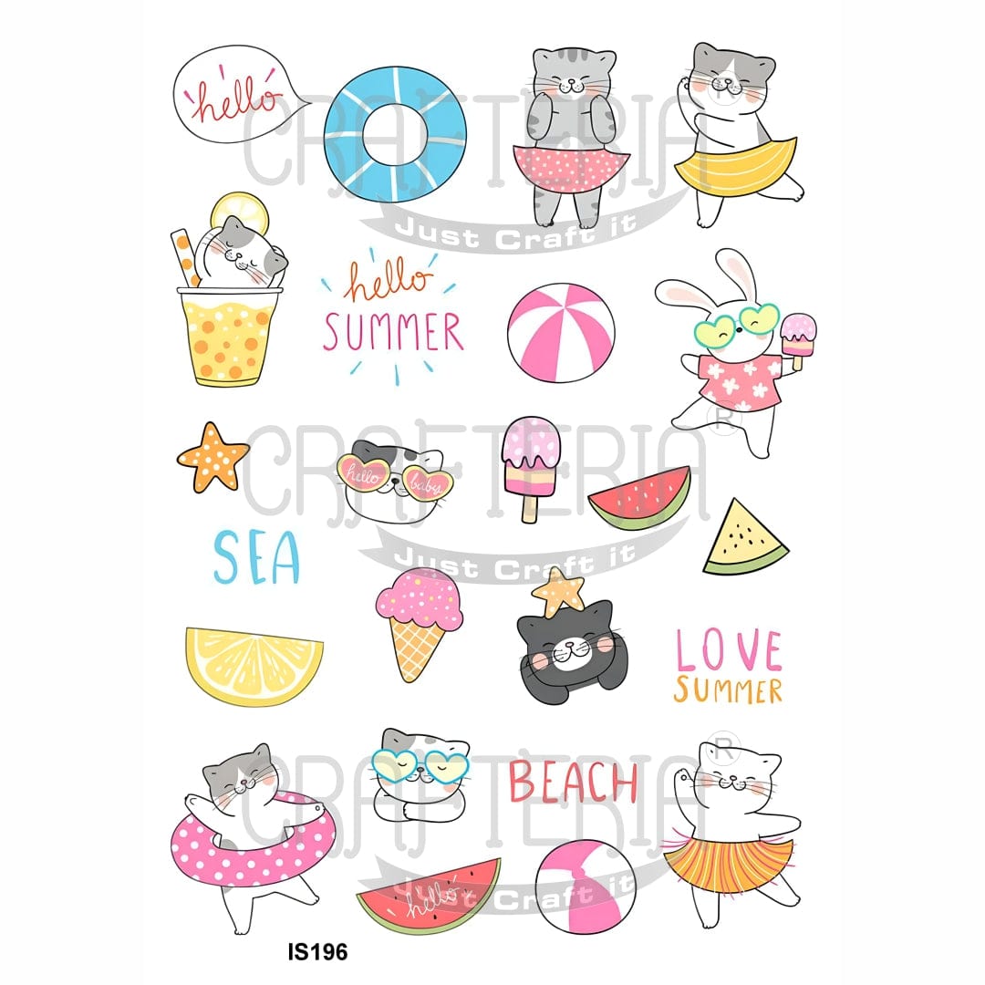Beach Designs Insert Sheet (Transparent Sheet) IS196