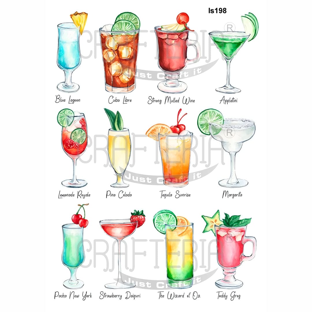 Mocktail Designs Insert Sheet (Transparent Sheet) IS198