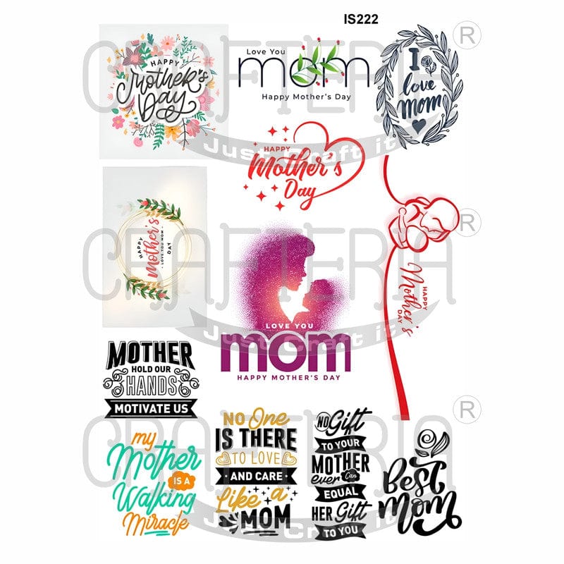 Mother's Day Designs Insert Sheet (Transparent Sheet) IS222