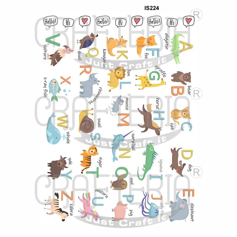 A To Z Designs Insert Sheet (Transparent Sheet) IS224