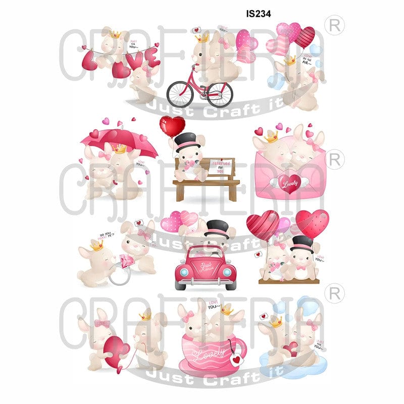 Love Bunnies Designs Insert Sheet (Transparent Sheet) IS234