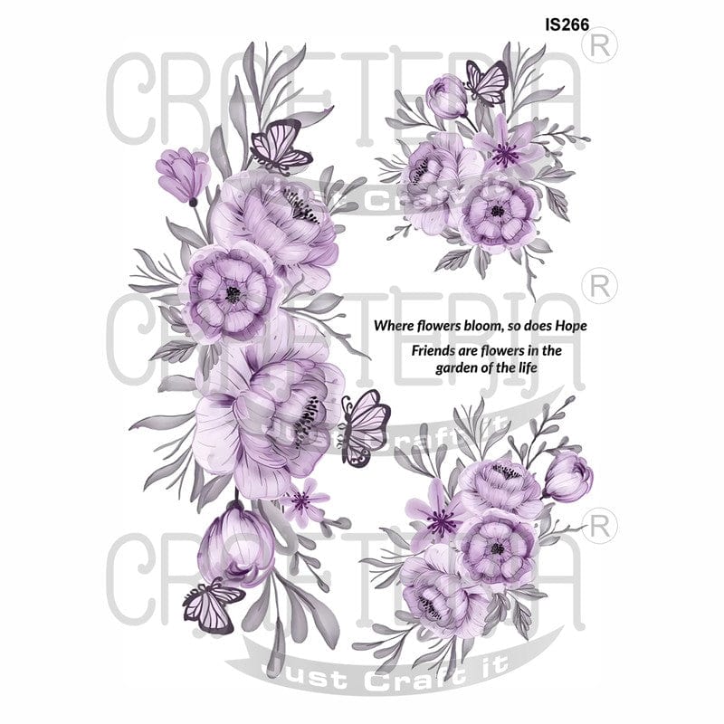 Floral Designs Insert Sheet (Transparent Sheet) IS266