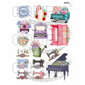 Floral Vintage Designs Insert Sheet (Transparent Sheet) IS272