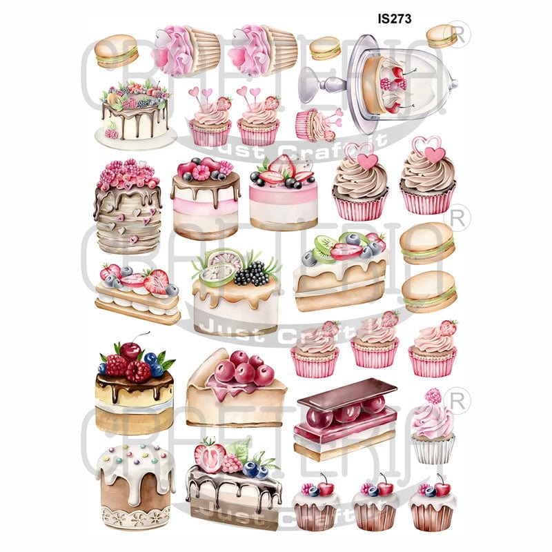 Desserts Designs Insert Sheet (Transparent Sheet) IS273