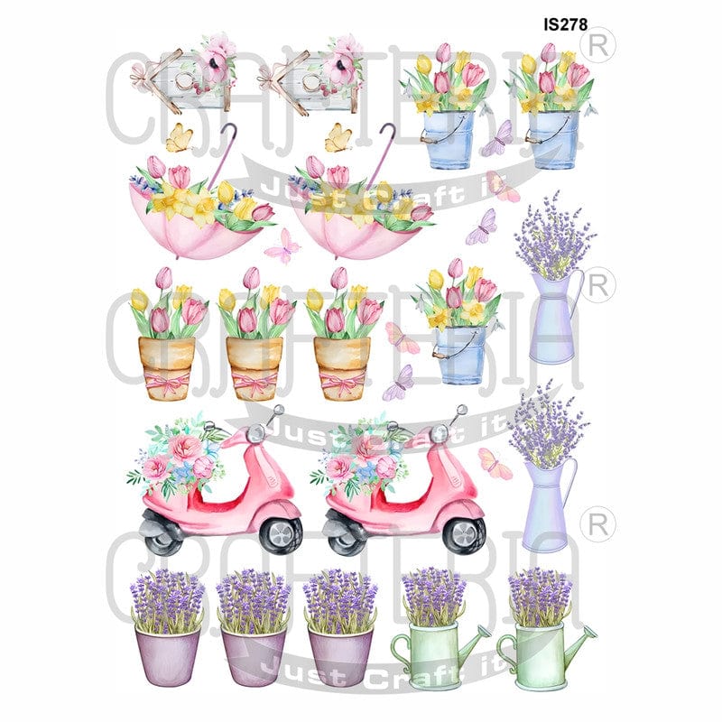 Floral Designs Insert Sheet (Transparent Sheet) IS278