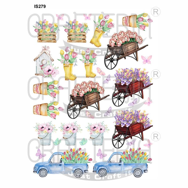 Floral Designs Insert Sheet (Transparent Sheet) IS279