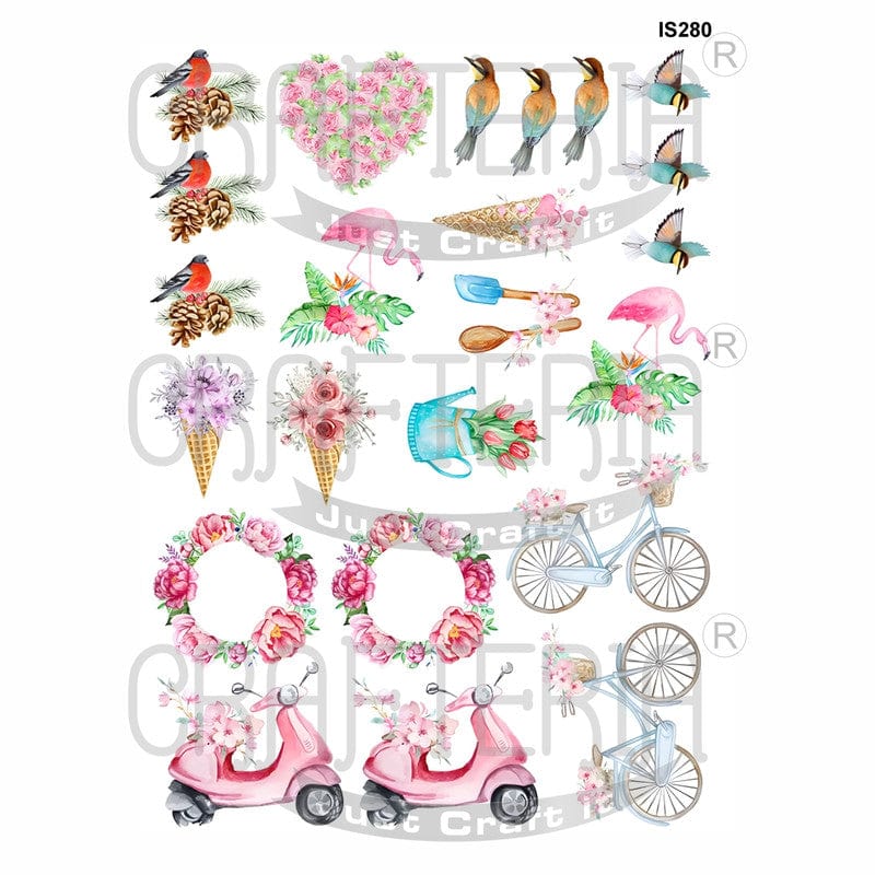 Floral Designs Insert Sheet (Transparent Sheet) IS280