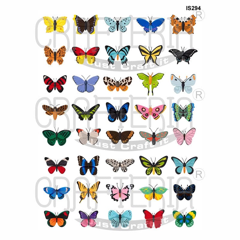 Butterfly Designs Insert Sheet (Transparent Sheet) IS294
