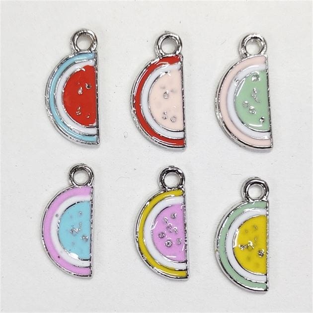 Watermelon Slice Silver Jewellery Charms