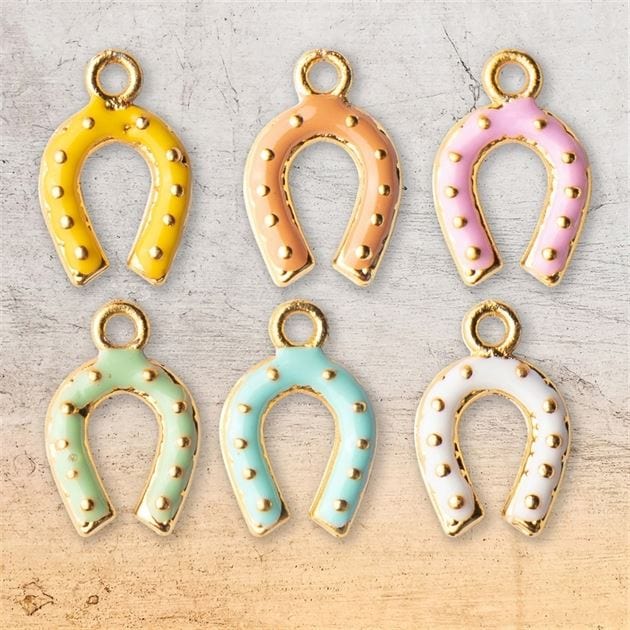 Horse Shoe Gold Jewellery Charms