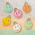 Round Smile Gold Jewellery Charms