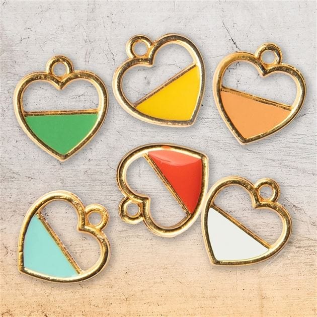 Heart Gold Jewellery Charms